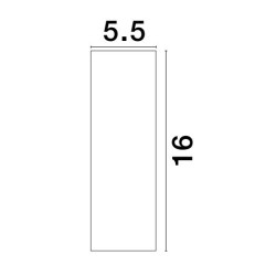 Sandy Black Aluminium LED 10 Watt 220-240 Volt 250mA 658Lm 3000K IP20 D: 5.5 H: 16 cm Dimmable