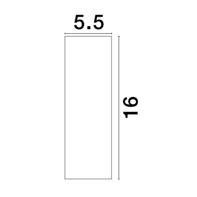 Sandy Black Aluminium LED 10 Watt 220-240 Volt 250mA 658Lm 3000K IP20 D: 5.5 H: 16 cm Dimmable