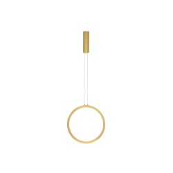Gold Aluminium & Acrylic LED 25 Watt 230 Volt 741Lm 3000K IP20 D: 39.5 H: 150 cm 9070166