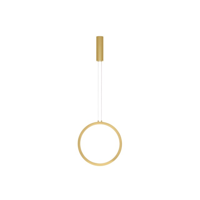 Gold Aluminium & Acrylic LED 25 Watt 230 Volt 741Lm 3000K IP20 D: 39.5 H: 150 cm 9070166