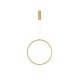 Gold Aluminium & Acrylic LED 35 Watt 230 Volt 1160Lm 3000K IP20 D: 60 H: 150 cm 9070168