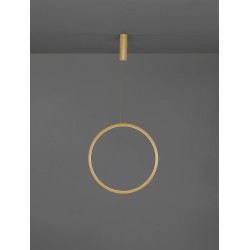 Gold Aluminium & Acrylic LED 35 Watt 230 Volt 1160Lm 3000K IP20 D: 60 H: 150 cm 9070168