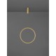 Gold Aluminium & Acrylic LED 35 Watt 230 Volt 1160Lm 3000K IP20 D: 60 H: 150 cm 9070168