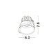 Black Aluminium 10W 220-240V Citizen D:8.2 H:7.9 600Lm 3000K IP54