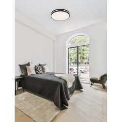Sandy Black Aluminium & Acrylic LED 30 Watt 230V 1825Lm 3000K IP20 D: 45 H: 6 cm 9081210