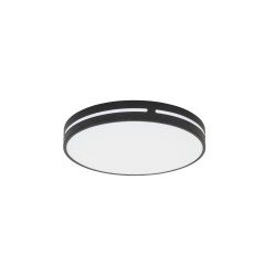 Sandy Black Aluminium & Acrylic LED 30 Watt 230V 1825Lm 3000K IP20 D: 45 H: 6 cm 9081210