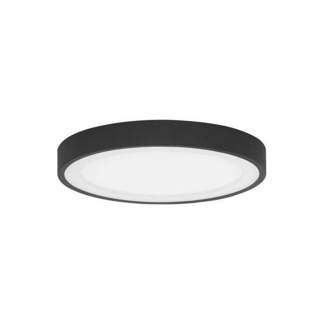 Sandy Black Aluminium & Acrylic LED 30 Watt 230V 1590Lm 3000K IP20 D: 45 H: 5 cm 9081220
