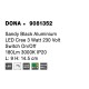 Sandy Black Aluminium LED Cree 3 Watt 230 Volt Switch On/Off 180Lm 3000 IP20 L: 14.5 W: 9 H: 6 cm 9081352