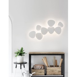 White Gypsum & Alumimium LED 10 Watt 220-240 Volt 927Lm 3000 IP20 D: 16 W: 8 H: 18 cm 9084071