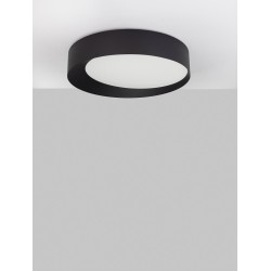 Triac Dimmable Sandy Black Aluminium& Acrylic LED 60 Watt 230 Volt3600Lm 3000K IP20 D: 60 H: 12 cm