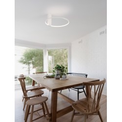 Triac Dimmable Sandy White Aluminium& AcrylicLED 30 Watt 230 Volt1354Lm 3000K IP20D: 40 H: 60 cm Adjustable