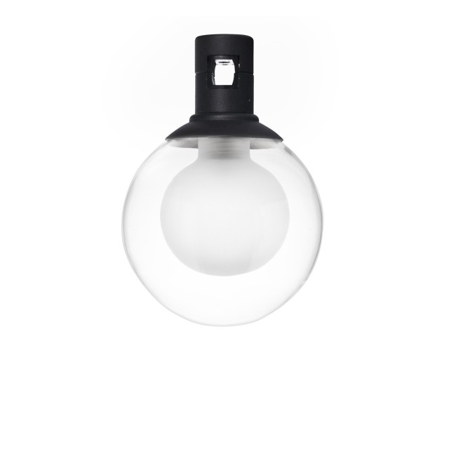 Sandy Black Alum+Glass 5W DC24V Philips D: 10 H: 14 380Lm 3000K IP20
