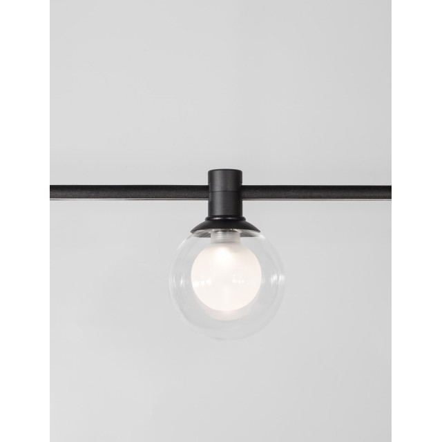 Sandy Black Alum+Glass 5W DC24V Philips D: 10 H: 14 380Lm 3000K IP20