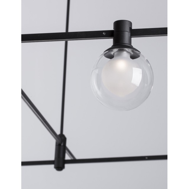Sandy Black Alum+Glass 5W DC24V Philips D: 10 H: 14 380Lm 3000K IP20