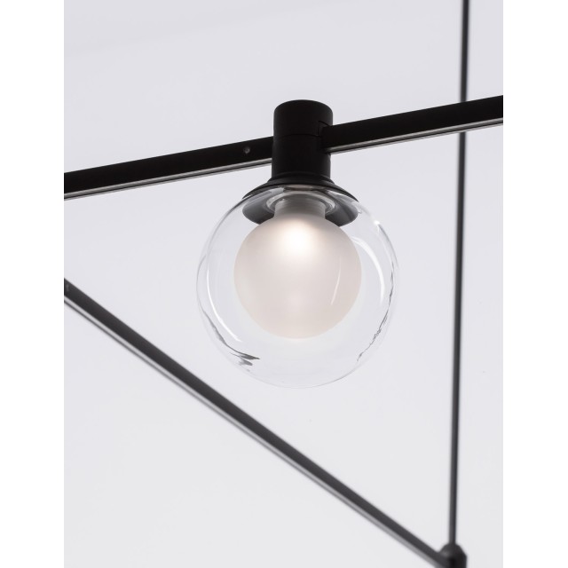 Sandy Black Alum+Glass 5W DC24V Philips D: 10 H: 14 380Lm 3000K IP20