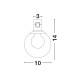 Sandy Black Alum+Glass 5W DC24V Philips D: 10 H: 14 380Lm 3000K IP20
