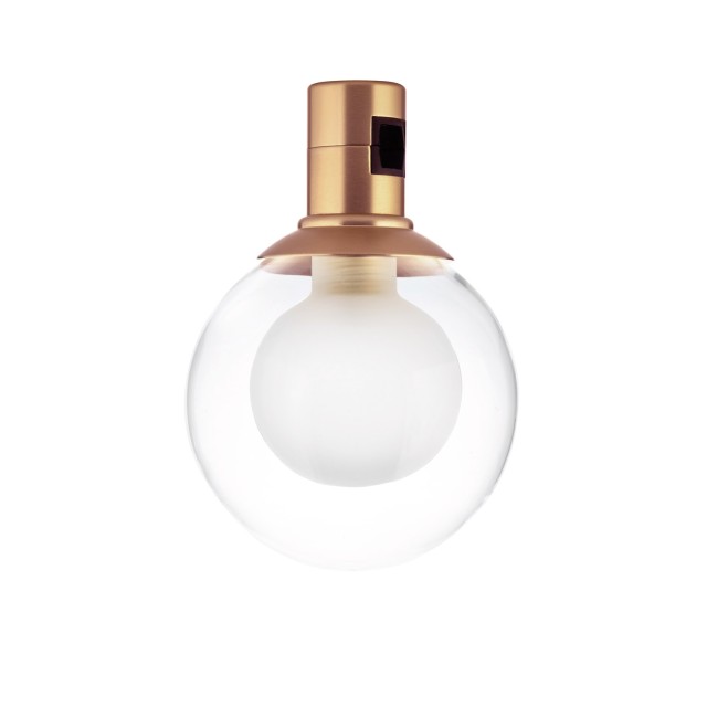 Satin Gold Alum+Glass 5W DC24V Philips D: 10 H: 14 380Lm 3000K IP20