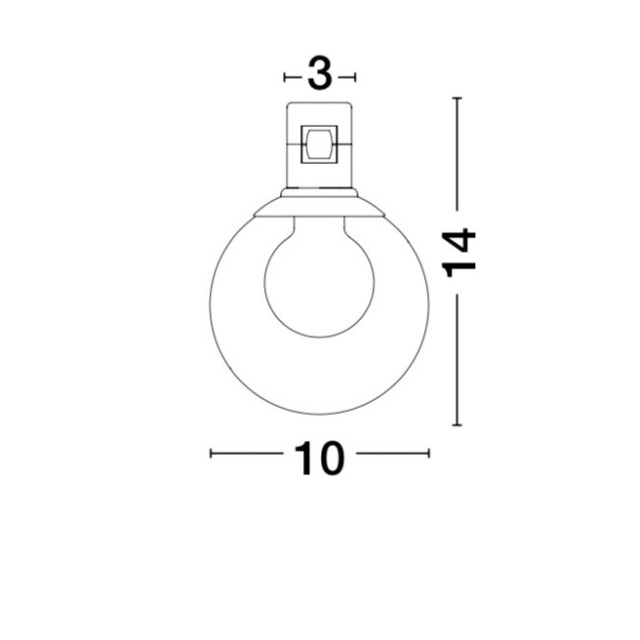 Satin Gold Alum+Glass 5W DC24V Philips D: 10 H: 14 380Lm 3000K IP20