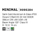 Satin Gold Alum+Glass 5W DC24V Philips D: 10 H: 14 380Lm 3000K IP20
