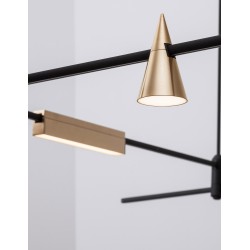 Satin Gold Aluminium 5W DC24V Osram D:6 H:10.6 300Lm 3000K IP20