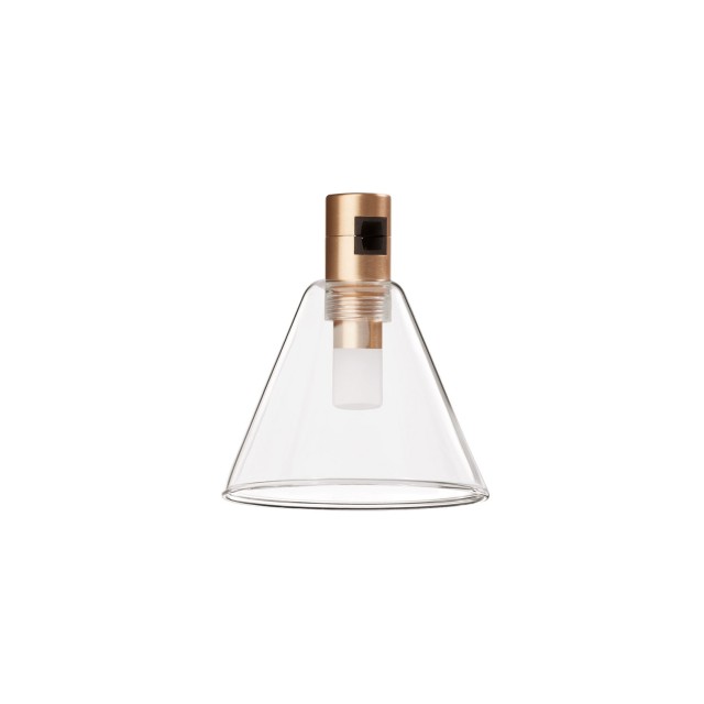 Satin Gold Alum+Glass 5W DC24V Philips D: 12 H: 14 220Lm 3000K IP20