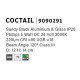 Sandy Black Alum+Glass 5W DC24V Philips D: 12 H: 14 220Lm 3000K IP20