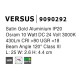 Sandy Black Aluminium 10W DC24V Osram L:25 W:2.6 H:4.4 430Lm 3000K IP20
