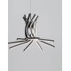 Sandy Black Aluminium & Acrylic LED 50 Watt 230 Volt 1450Lm 3000 IP20 L: 50 H: 150 cm 9100282