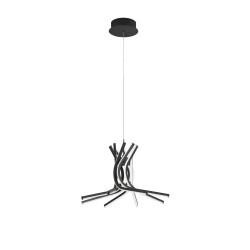Sandy Black Aluminium & Acrylic LED 50 Watt 230 Volt 1450Lm 3000 IP20 L: 50 H: 150 cm 9100282