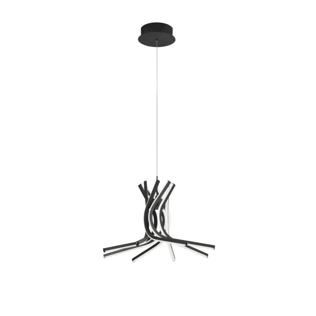 Sandy Black Aluminium & Acrylic LED 50 Watt 230 Volt 1450Lm 3000 IP20 L: 50 H: 150 cm 9100282