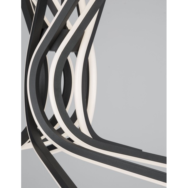 Sandy Black Aluminium & Acrylic LED 50 Watt 230 Volt 1450Lm 3000 IP20 L: 50 H: 150 cm 9100282