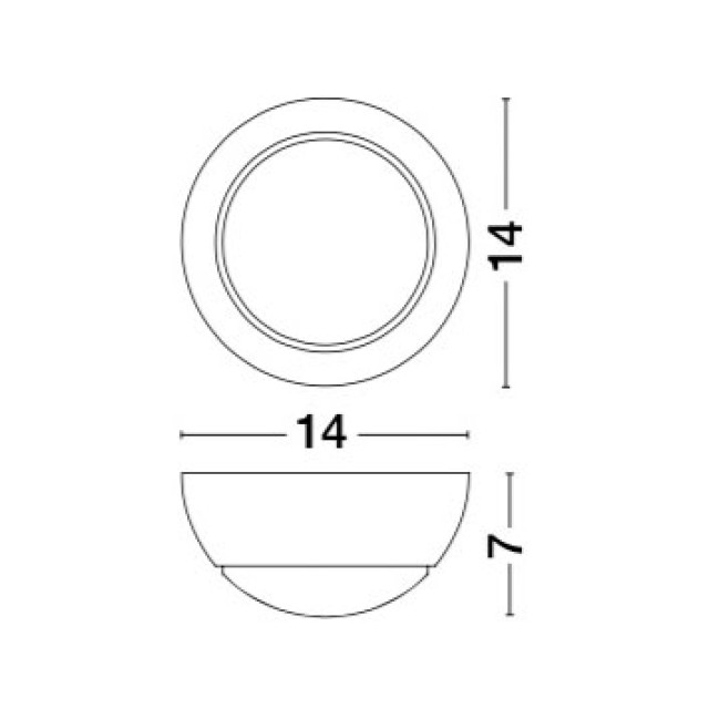 Απλίκα Τοίχου LED 5W 3000K Λευκή Odin 910161