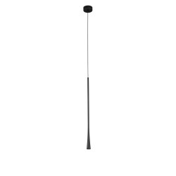 Black Aluminium & Steel Black Fabric Wire LED 7 Watt 230 Volt 213Lm 3000 IP20 D: 3 H1: 60 H2: 160 cm 9102591