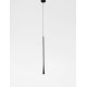 Black Aluminium & Steel Black Fabric Wire LED 7 Watt 230 Volt 213Lm 3000 IP20 D: 3 H1: 60 H2: 160 cm 9102591