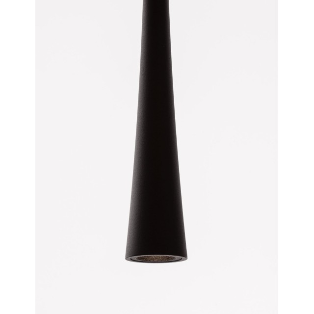 Black Aluminium & Steel Black Fabric Wire LED 7 Watt 230 Volt 213Lm 3000 IP20 D: 3 H1: 60 H2: 160 cm 9102591