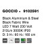 Black Aluminium & Steel Black Fabric Wire LED 7 Watt 230 Volt 213Lm 3000 IP20 D: 3 H1: 60 H2: 160 cm 9102591
