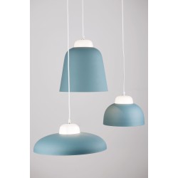 Blue & White Aluminium White PVC Wire LED E27 1x40W IP20 Bulb Excluded D: 29 H1: 26 H2: 120 cm 9104263
