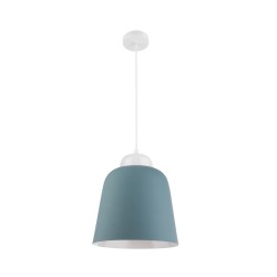 Blue & White Aluminium White PVC Wire LED E27 1x40W IP20 Bulb Excluded D: 29 H1: 26 H2: 120 cm 9104263