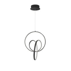 Sandy Black Aluminium & Acrylic LED 43 Watt 230 Volt 1895Lm 3000 IP20 D: 40 H1: 50 H2: 120 cm 9104311