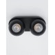 Sandy Black Aluminium LED 2x5 Watt 230 Volt 800Lm 3000 IP20 L: 25 W: 11 H: 9 cm 9105102