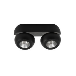 Sandy Black Aluminium LED 2x5 Watt 230 Volt 800Lm 3000 IP20 L: 25 W: 11 H: 9 cm 9105102