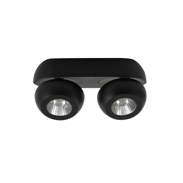 Sandy Black Aluminium LED 2x5 Watt 230 Volt 800Lm 3000 IP20 L: 25 W: 11 H: 9 cm 9105102