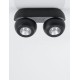 Sandy Black Aluminium LED 2x5 Watt 230 Volt 800Lm 3000 IP20 L: 25 W: 11 H: 9 cm 9105102