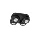 Sandy Black Aluminium LED 4x5 Watt 230 Volt 1600Lm 3000 IP20 L: 25 W: 25 H: 9 cm 9105103