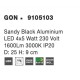 Sandy Black Aluminium LED 4x5 Watt 230 Volt 1600Lm 3000 IP20 L: 25 W: 25 H: 9 cm 9105103