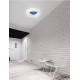 Blue Aluminium & Acrylic LED 38 Watt 230 Volt 2280Lm 3000 IP20 D: 45 H: 9.5 cm 9106243