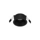 Black Aluminium LED GU10 1x10 Watt IP20 230 Volt Bulb Excluded D: 9 H: 4.9 cm Cut Out: 7.5 cm