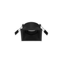 Black Aluminium LED GU10 1x10 Watt IP20 230 Volt Bulb Excluded D: 9 W: 9 H: 5 cm Cut Out: 8.2 cm