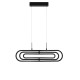 Matt Black Aluminium & Acrylic LED 50 Watt 230 Volt 3500Lm 3000 IP20 L: 64 W: 44 H1: 25.8 H2: 120 cm 9110351