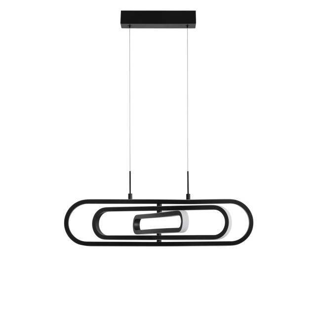 Matt Black Aluminium & Acrylic LED 50 Watt 230 Volt 3500Lm 3000 IP20 L: 64 W: 44 H1: 25.8 H2: 120 cm 9110351